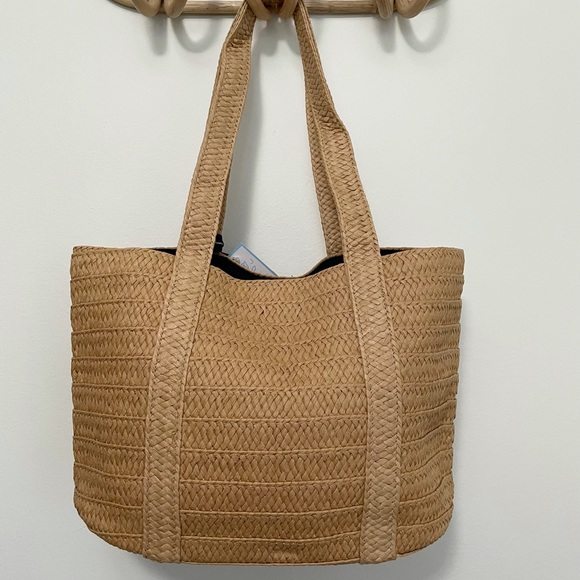 DraperJames Straw Tote & Silk Scarf - Picture 3 of 7